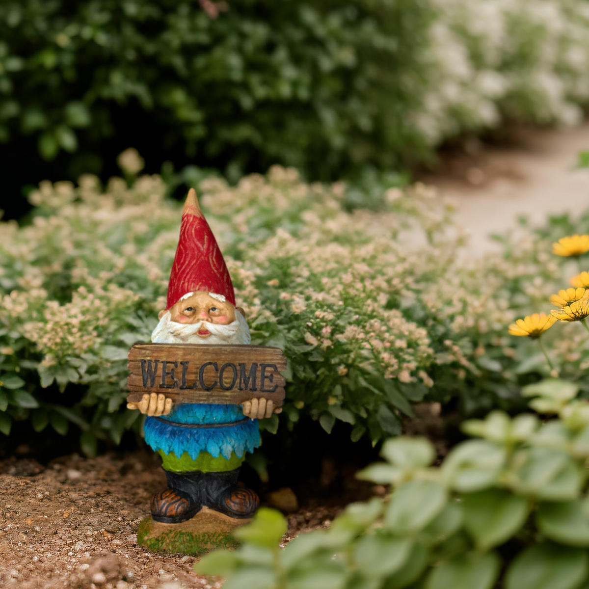 GARTENZWERG - Multicolor, Kunststoff (13.5/31/12cm) - Relaxdays