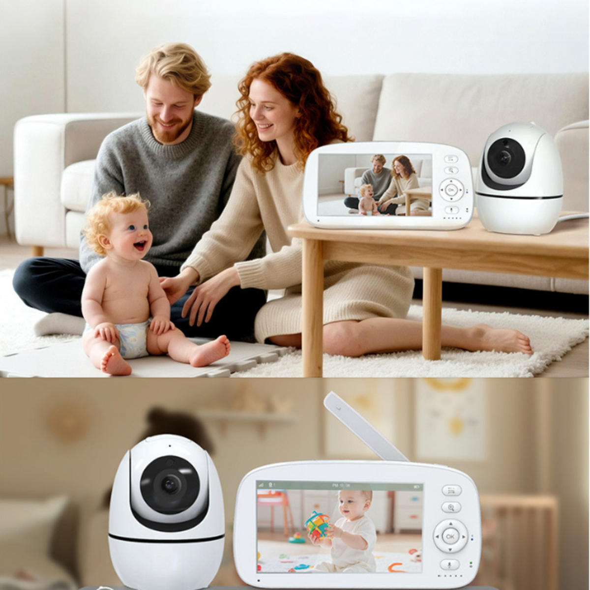 BABYPHONE, 720P - Weiß, Kunststoff - Authentics