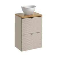 WASCHTISCHKOMBI 60 cm 3Teile - Nova Oak N BBM278 in Kaschmir Matt/ Evoke Eiche - Kaschmir/Eiche Artisan, Holz (60/57/40cm)