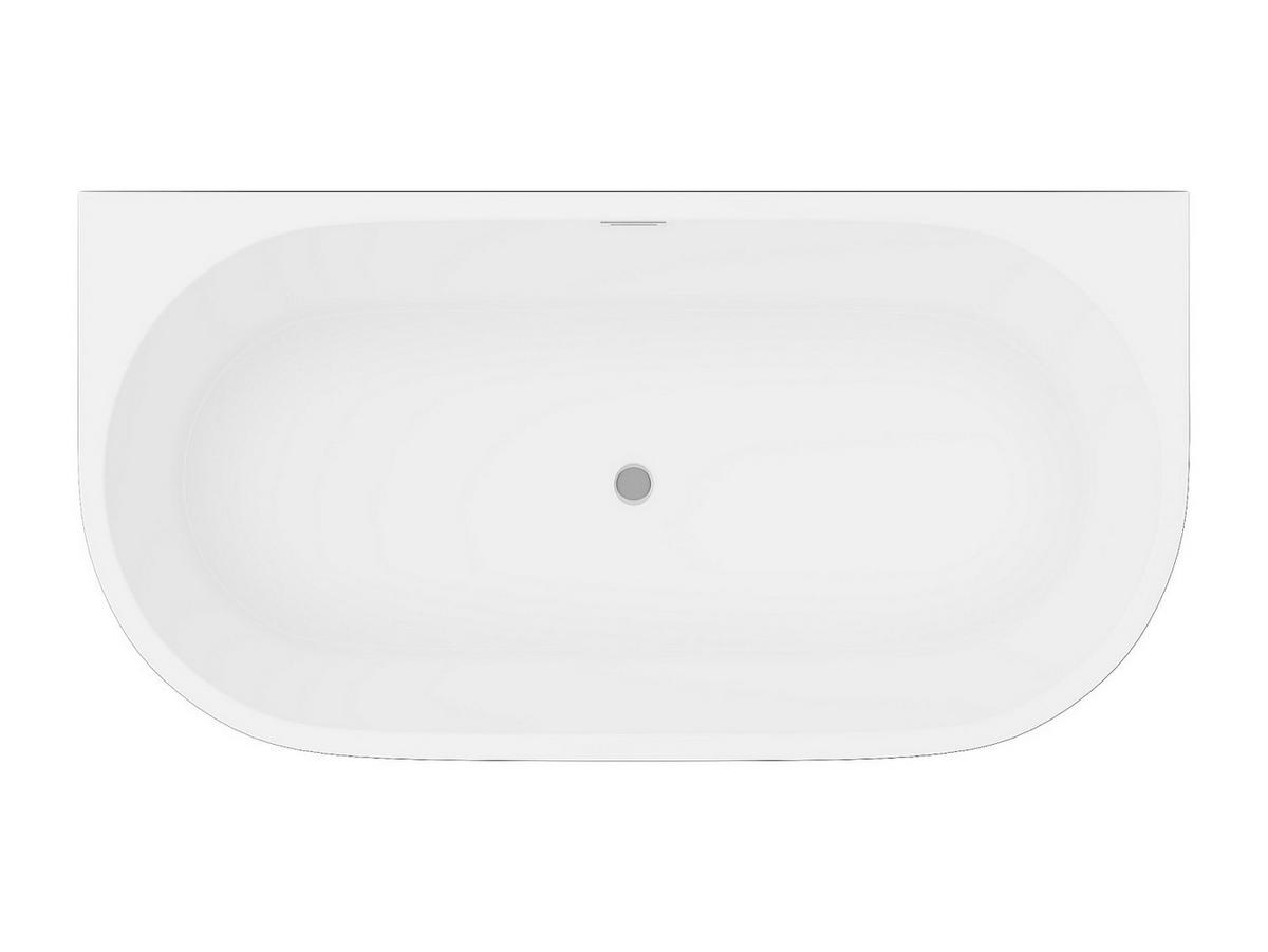 VORWANDBADEWANNE - 1 Person - acryl - schwarz Divina - Schwarz, Kunststoff (149.5/58/75cm) - Vente-Unique