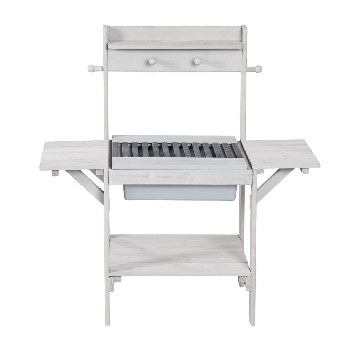 MATSCHKÜCHE 'BBQ' Matschküche 'BBQ' grau - Grau, Holz (82/35cm) - Roba