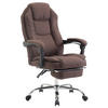 BÜROSTUHL Castan, Stoff Braun - Braun, Textil/Metall (67/124/64cm) - TPFLiving