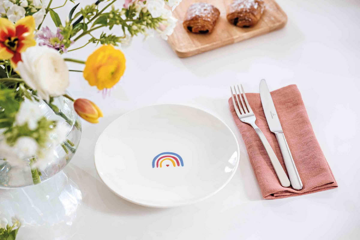 FRÜHSTÜCKSTELLER BE HAPPY With Love bunt ø 21,2 cm 6er Set - Multicolor, Keramik (21.2cm) - Villeroy & Boch