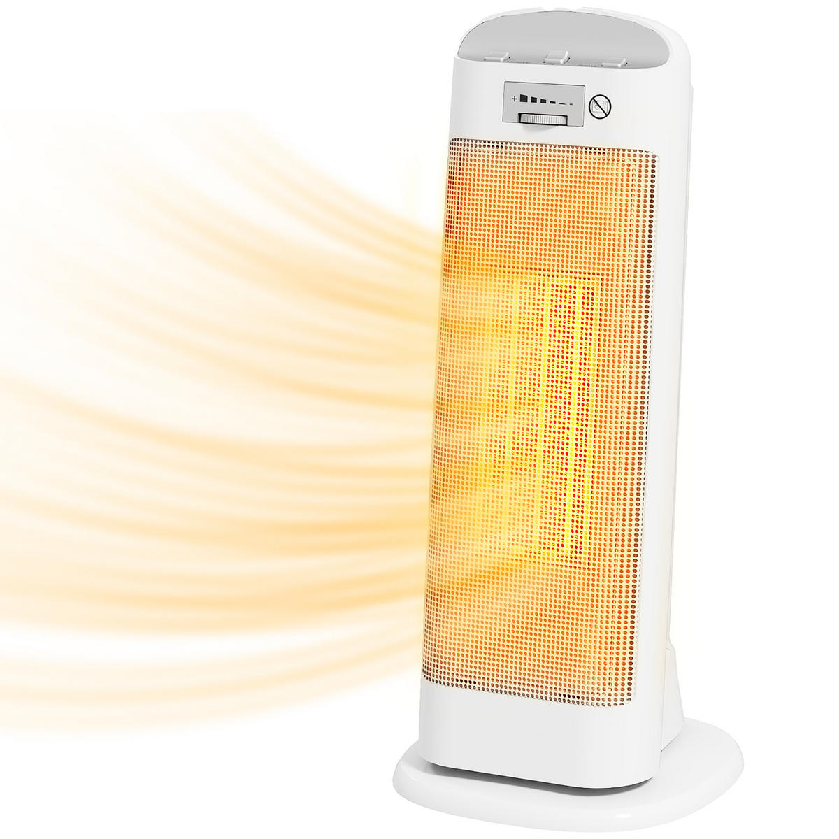 HEIZLÜFTER DE-17059 Keramik PTC 2000 W mit 4 Modi Weiß - Weiß, Kunststoff (20/49/20cm) - ComfortXL