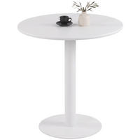 BEISTELLTISCH rund 70 cm Holz Weiß - Weiß, Holz/Metall (70/70/73cm) - CLP