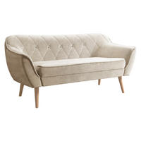 SOFA Skand 2 - Beige/Naturfarben, Holz/Textil (140/75/74cm) - MIRJAN24