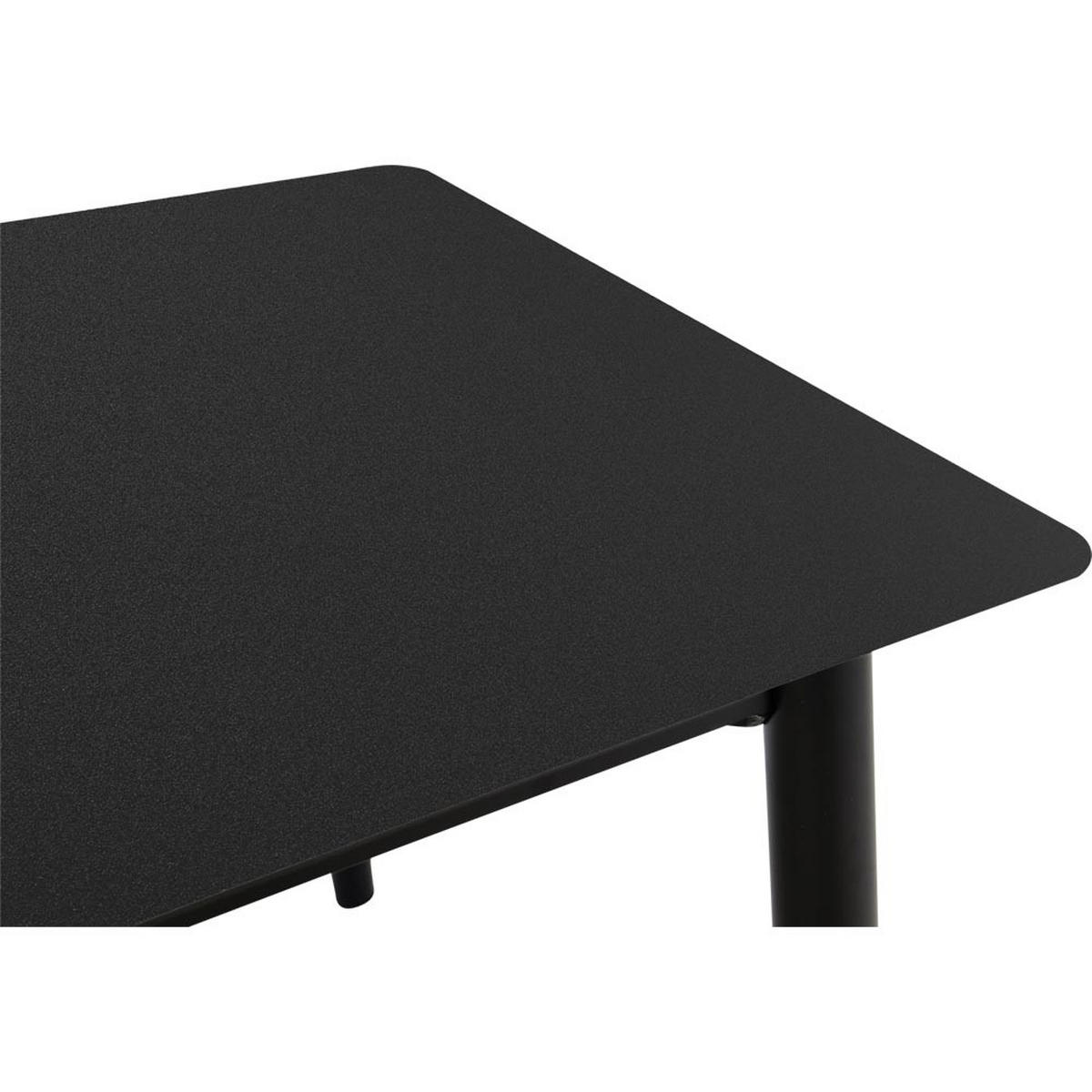 GARTENTISCH Crest - Schwarz - 180/90/75 cm - Schwarz, Glas (180/90/75cm) - Lesli Living