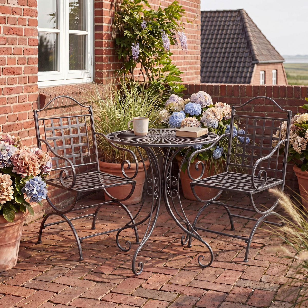 GARTENSITZGRUPPE 2 Metall Anthrazit - Anthrazit, Metall - CLP