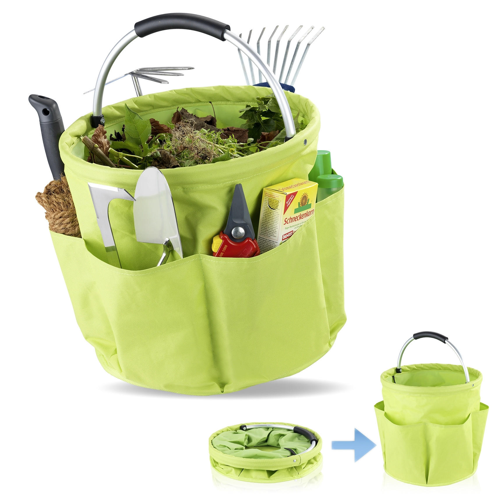 Maximex Gartenwerkzeug-Organizer Grün 35x35x35 cm