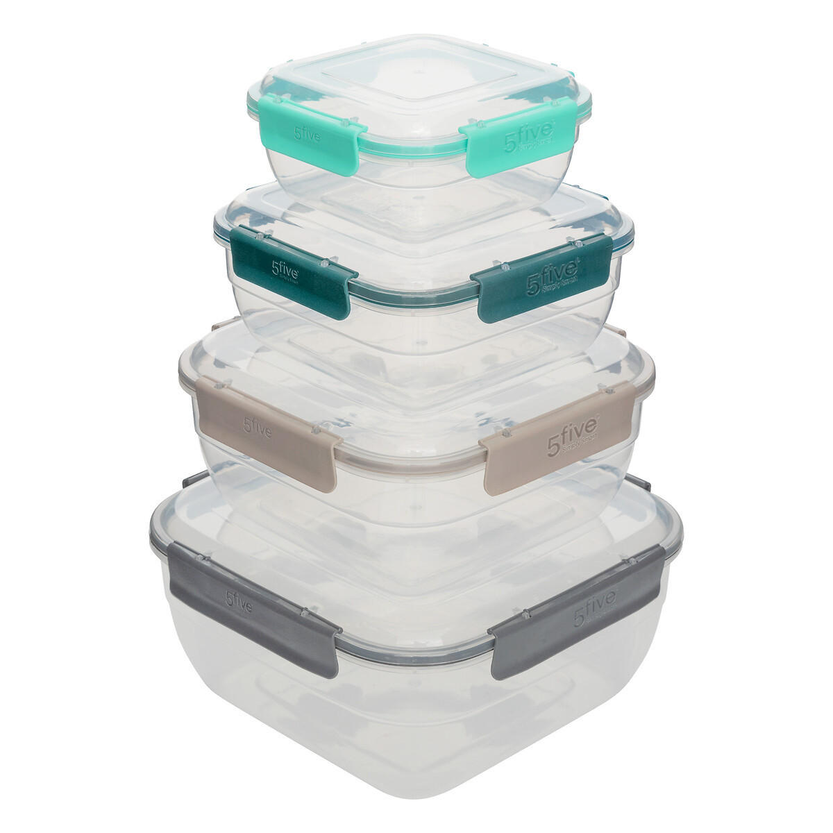 LEBENSMITTELBEHÄLTER mit Klickverschluss Klic 20,3/9,4/20,3 cm - Transparent, Kunststoff (9.4/20.3/20.3cm) - 5five Simply Smart