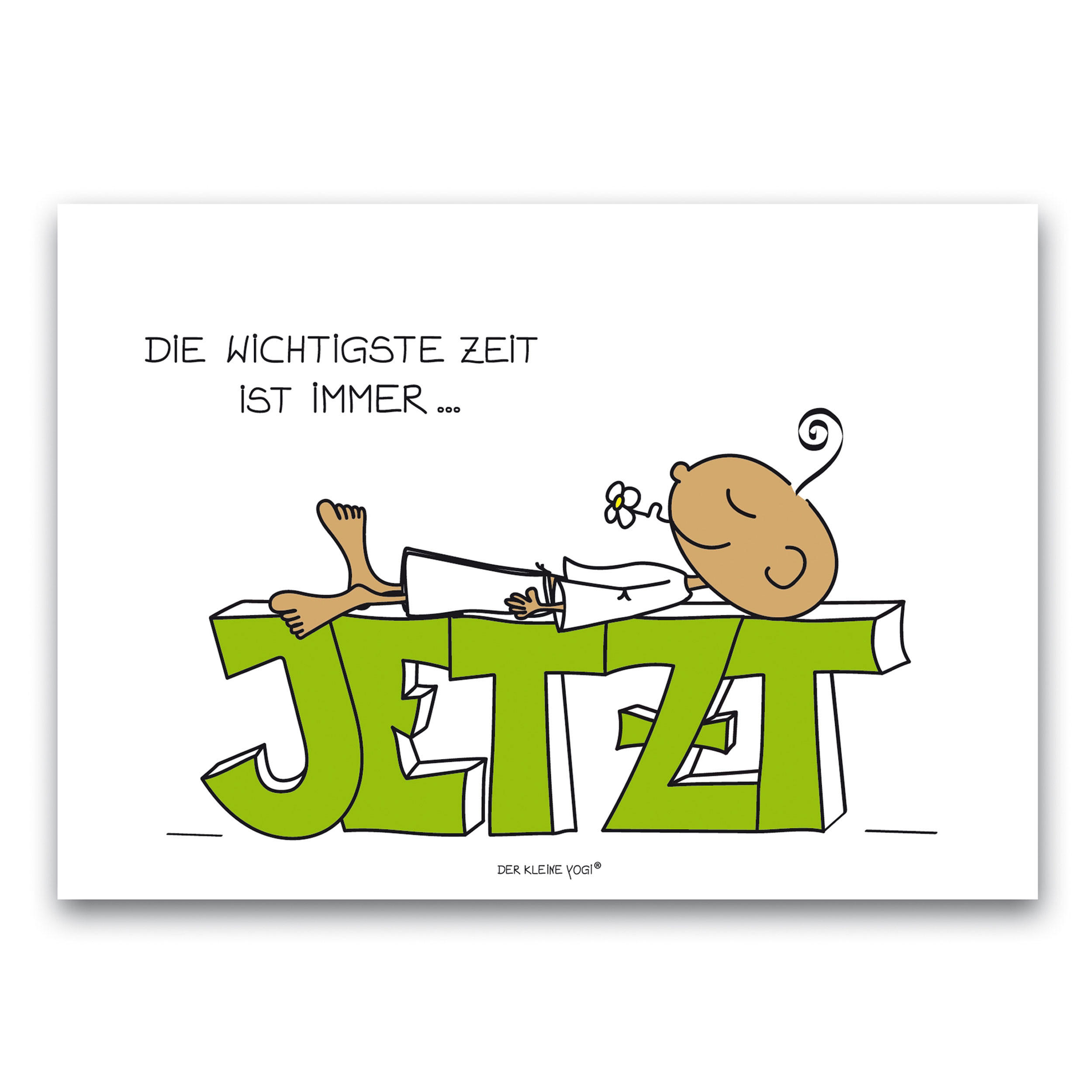 POSTKARTE Der kleine Yogi- Jetzt, Papier/Pappe, Bunt, 1 Stück - Multicolor, Papier (10.5/1cm) - Goebel