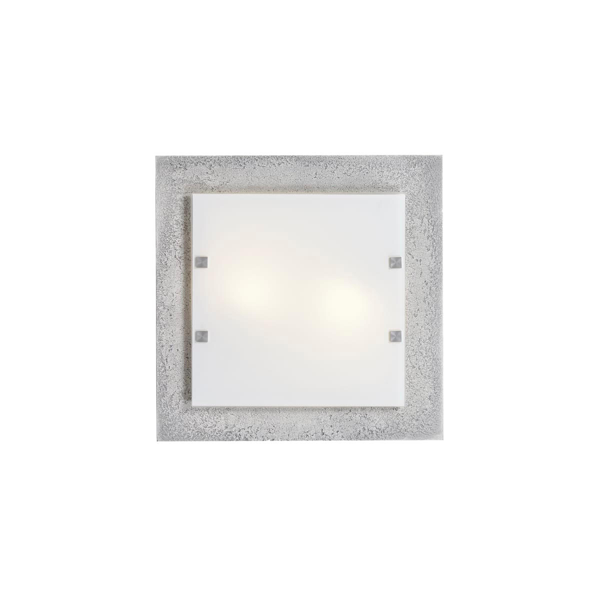 DECKENLEUCHTE - Grau, Metall (40/40/9cm) - Lumicom