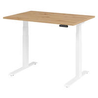 SCHREIBTISCH elektrisch XDKB 80/120/74 cm in Wildeiche/Weiß - Wildeiche/Weiß, Holzwerkstoff (80/120/74cm) - bümö
