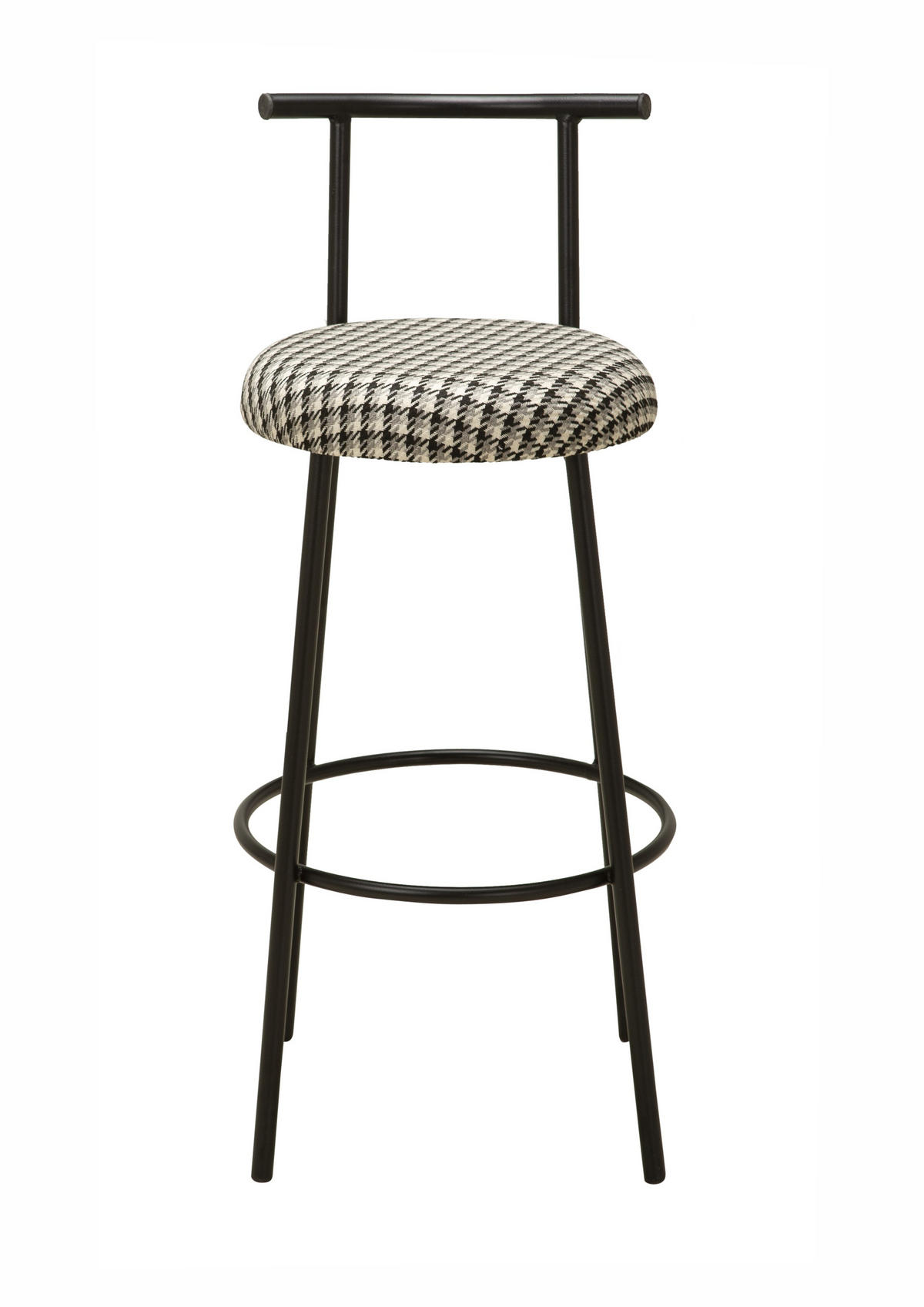 BARHOCKER SEOUL mit Metallbeinen - Schwarz, Textil/Metall (40/98/40cm) - Stuhlmann