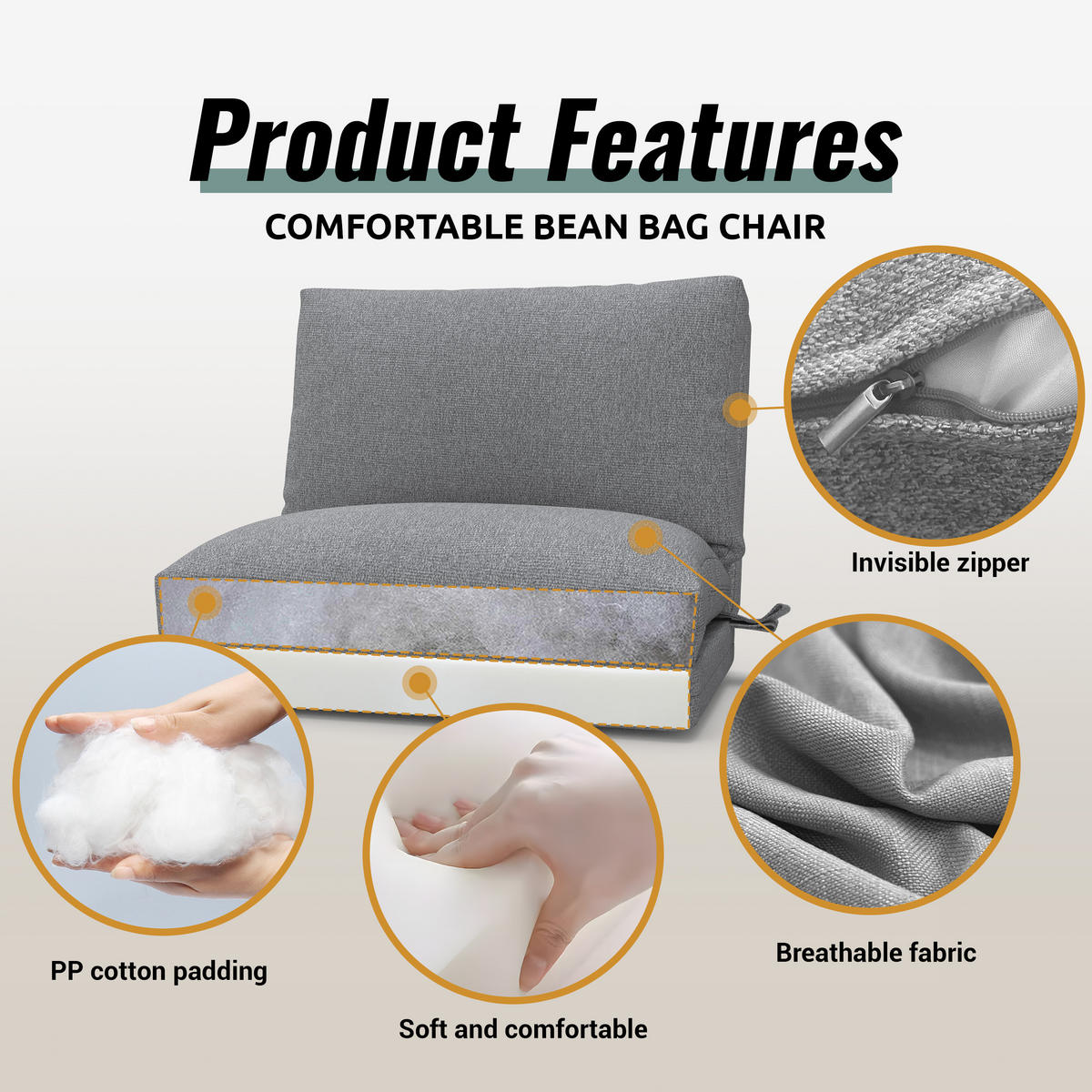 SITZSACK-SCHLAFSOFA grau - Grau, Textil (100/12/280cm) - Vercart