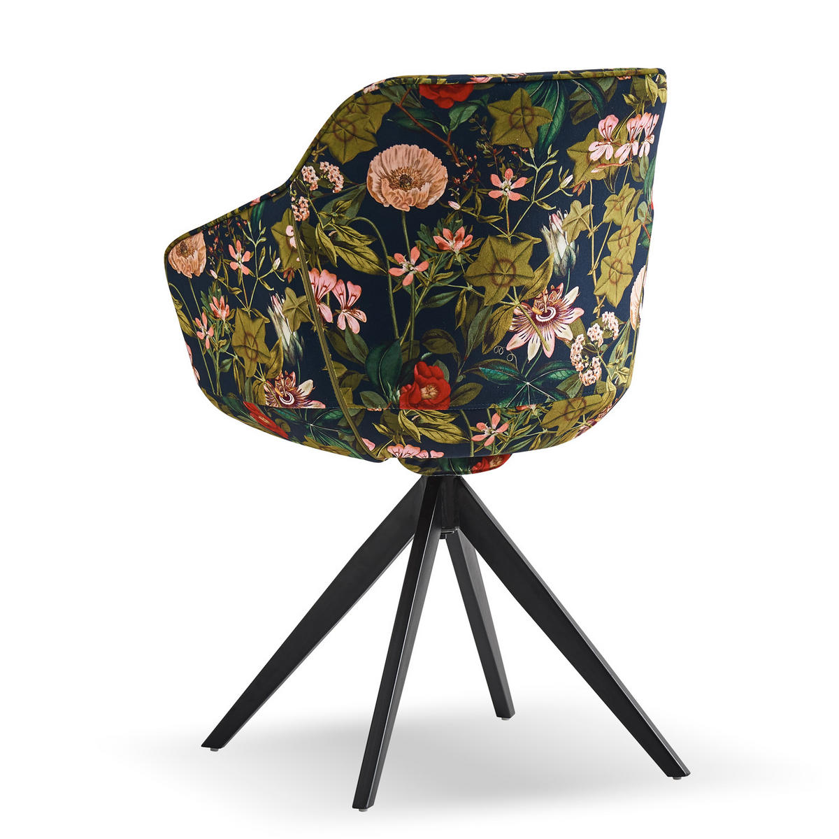 ARMLEHNSTUHL PANDORA Petrol - Petrol, Textil/Metall (57/82/62cm) - B&D Home