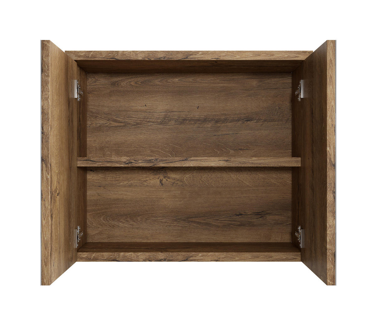 SPIEGELSCHRANK Toledo Braun Eiche - 80 x 20 x 60 cm - Eichefarben/Braun, Holz (80/60/20cm) - Badplaats