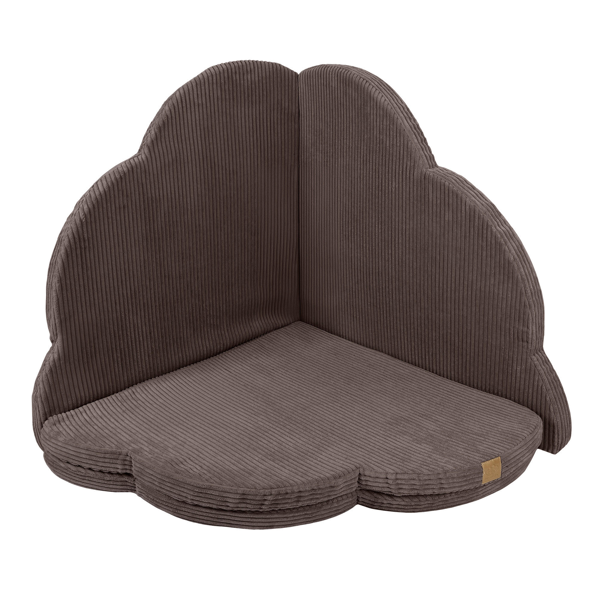 SPIELMATTE für Kinder, Wolke, Aesthetic, Braun - Braun, Textil (160/160cm) - MeowBaby