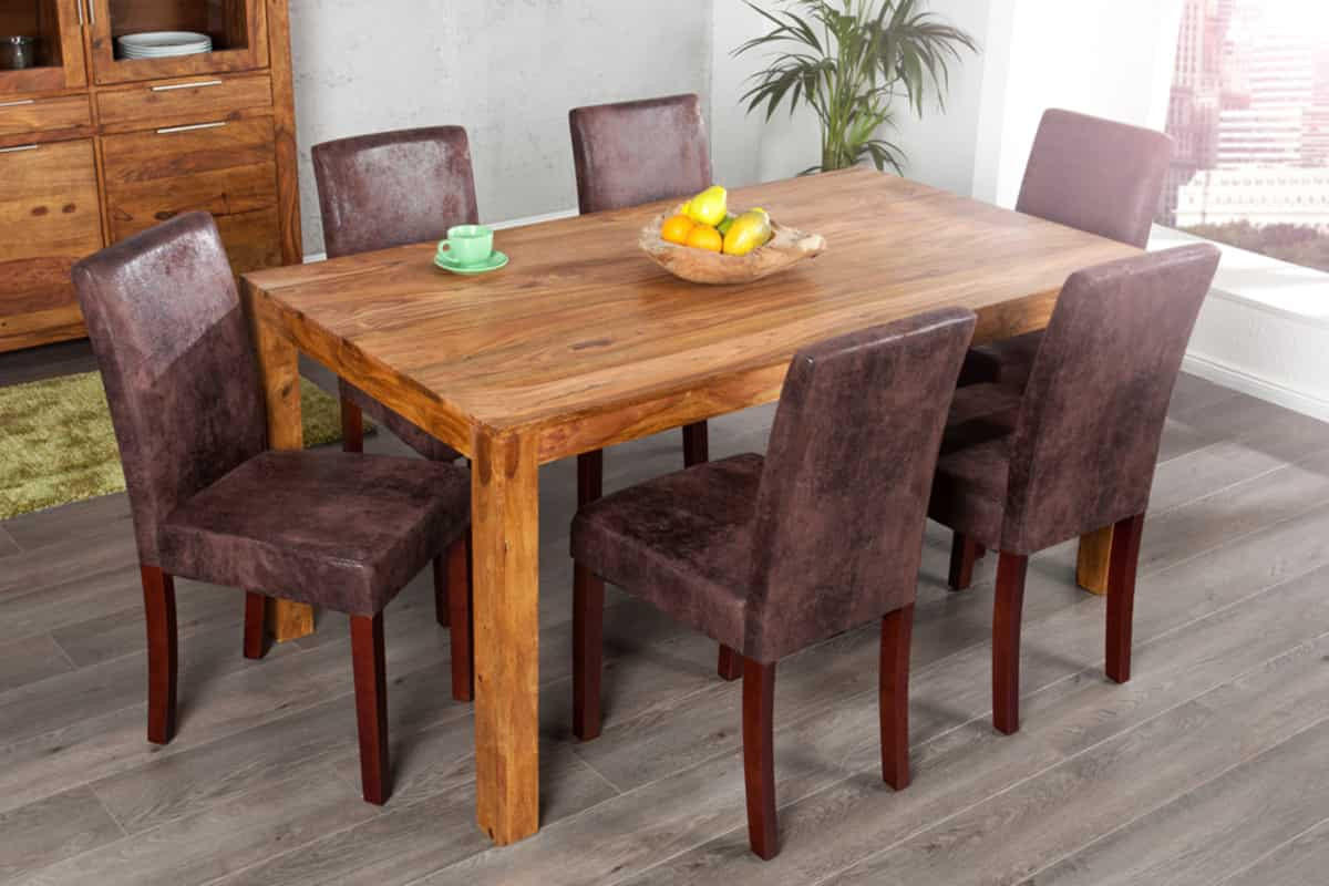 STUHL GENUA Microfaser Braun 90 cm - Braun, Holz/Textil (40/90/50cm) - riess-ambiente