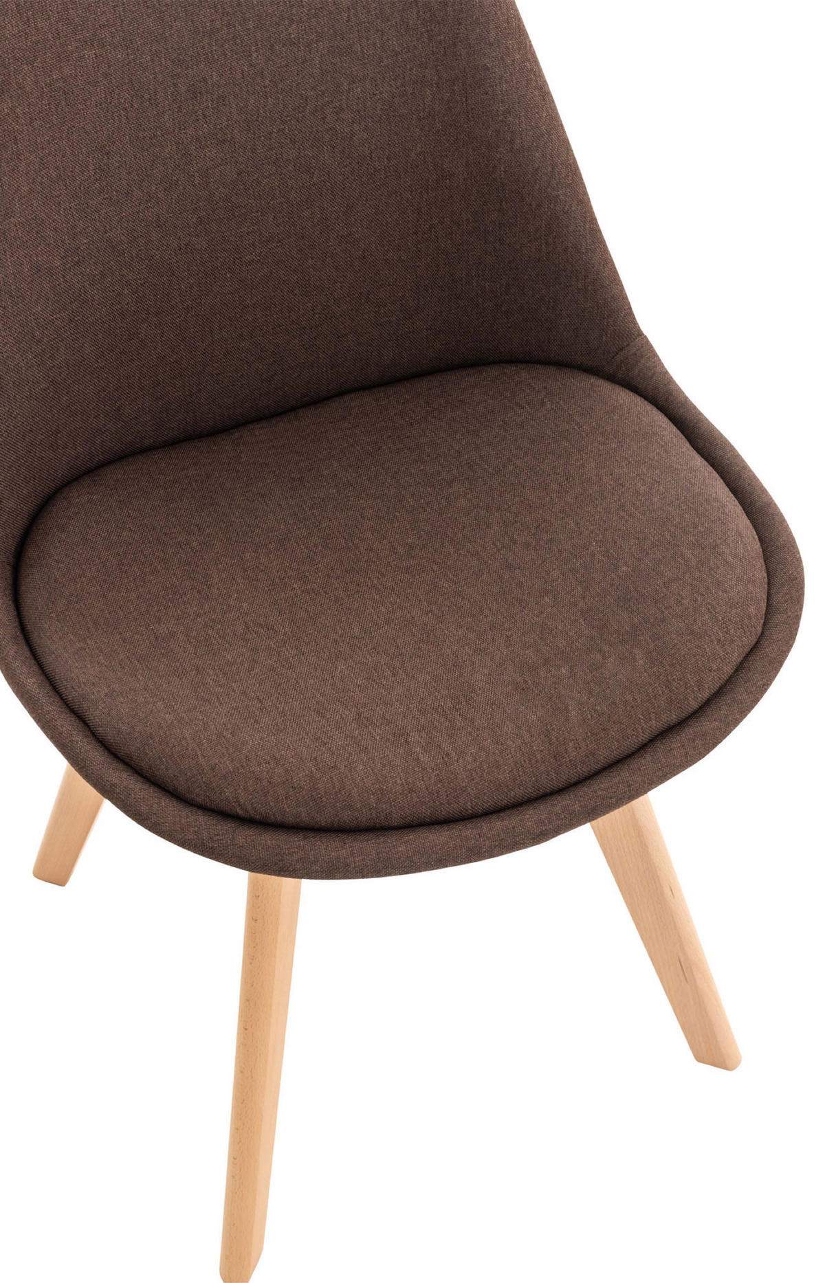 ESSZIMMERSTUHL Lines, Stoff braun - Braun/Naturfarben, Holz/Textil (49/83/50cm) - TPFLiving