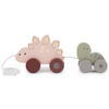 NACHZIEH Dinos Holz Paul und Lisa - ab 1 - Rosa, Holz (4.8/26cm) - Bieco Spielwaren