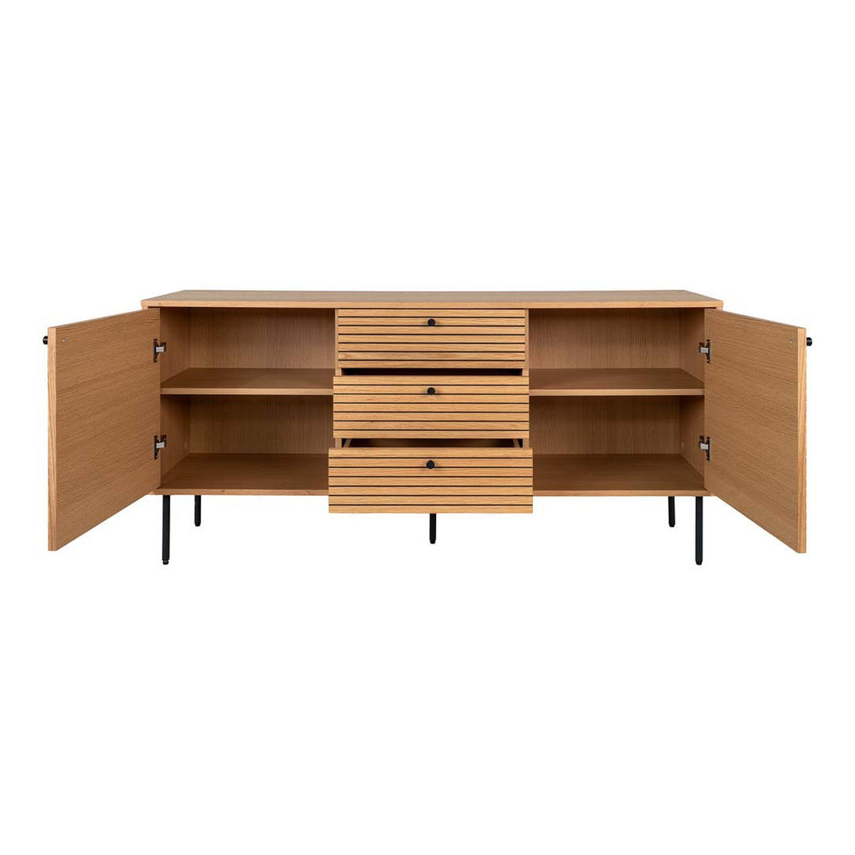 SIDEBOARD eiche - Eichefarben, Holzwerkstoff (150/74/40cm) - ebuy24