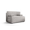 SOFA Mira ohne Armlehnen mit Schlaffunktion - Hellgrau, Textil (131/90/85cm) - SIMKAM Furniture