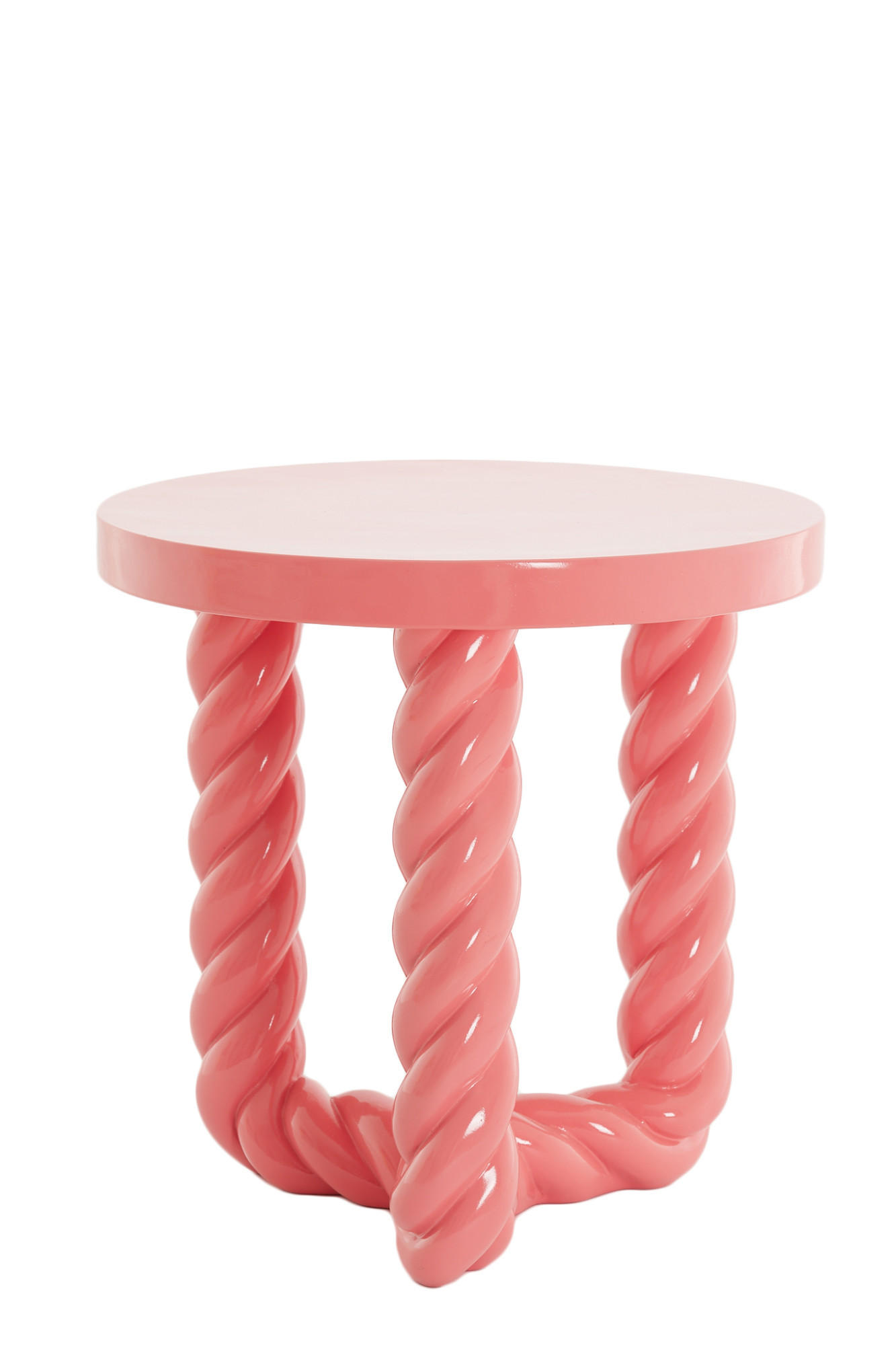 BEISTELLTISCH Vallejo Rosa Ø46/46 cm - Pink, Kunststoff (46/46/46cm) - Light & Living