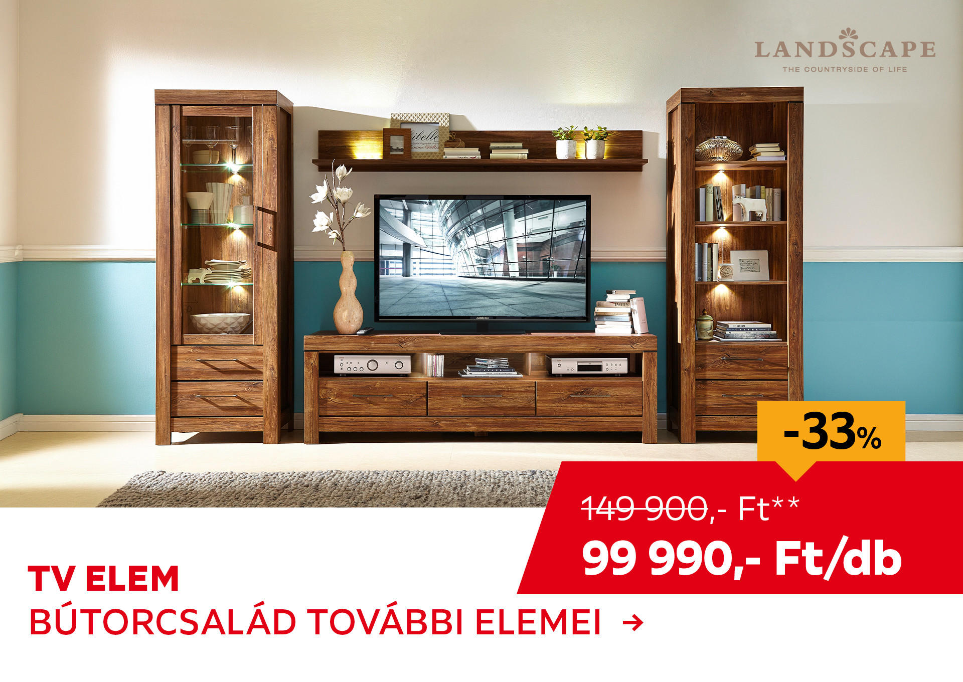 TV ELEM Kiemelt termék 149900 Ft.- helyett 99990 Ft.-