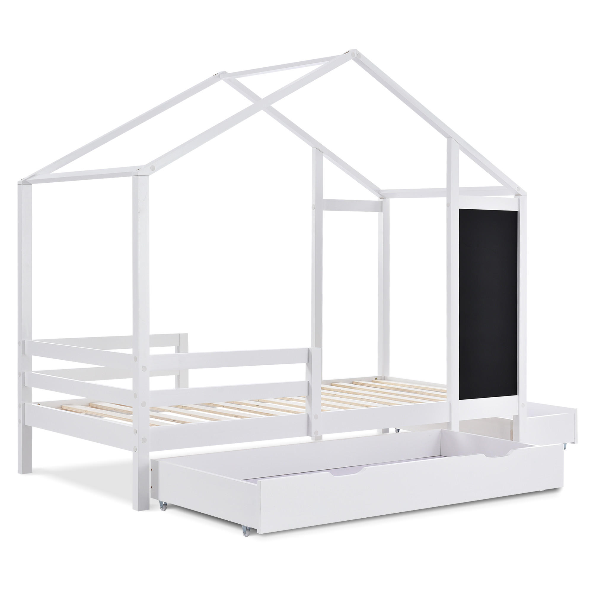ComfortXL Hausbett Weiß 90x200 cm