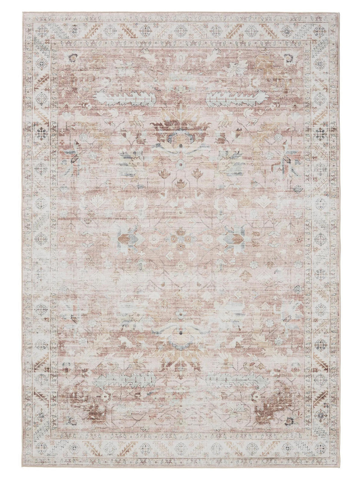 PRATELNÝ koberec George Růžová 140x200 cm - růžová, plast/umělá hmota (140/200cm) - benuta