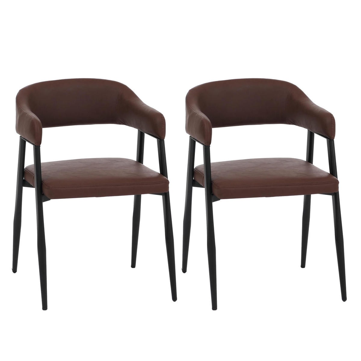 JEDÁLENSKÁ stolička Červenohnedá - červenohnedá/hrdzavá, plast (51/77/52cm) - MCW