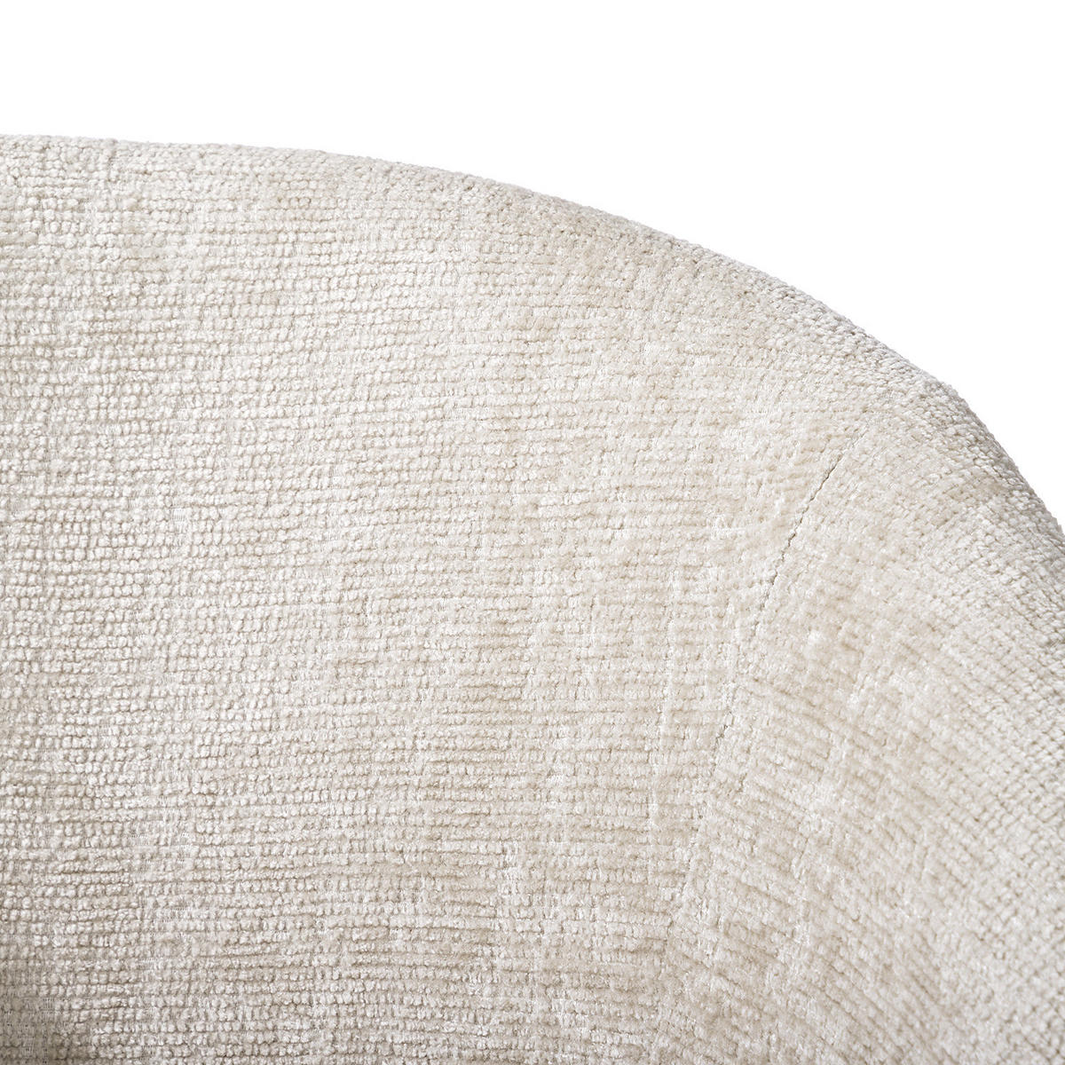 POLSTERSTUHL - Chenille / Edelstahl, 2er-Set - Beige/Schwarz, Textil (54/78/50cm) - home24