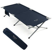 CAMPINGLIEGE Klappbar Blau - Blau, Metall - COSTWAY