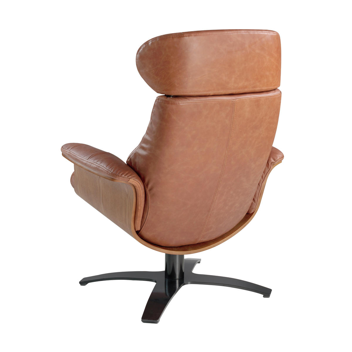 SESSEL Leder Braun und Grau 80 / 84 / 100 cm - Dunkelgrau/Braun, Leder (80/100/84cm) - ANGEL CERDA