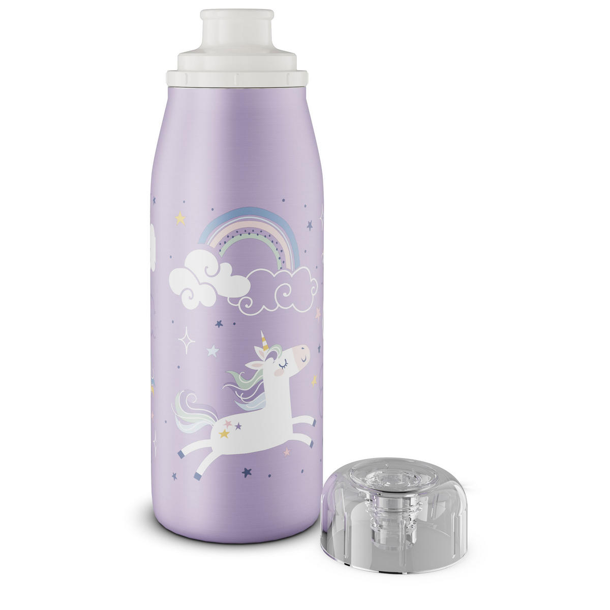 ISOLIER-TRINKFLASCHE KIDS ISO BOTTLE unique unicorns 350 ml - Flieder/Weiß, Metall (0.35L) - Alfi