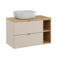 WASCHTISCH 80.6cm Azel Kaschmir - Beige, Holzwerkstoff (80.6/52/46cm)