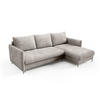 ECKSOFA Belis Boucle in Beige, Schlafsofa - Beige, Holzwerkstoff/Textil (216/165cm) - Bettso