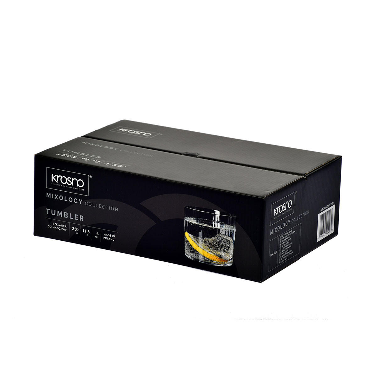 GLÄSER MIT VERTIKALOPTIK Mixology, 6er-Set, 350 ml - Transparent, Glas (0.35L) - Krosno Glass