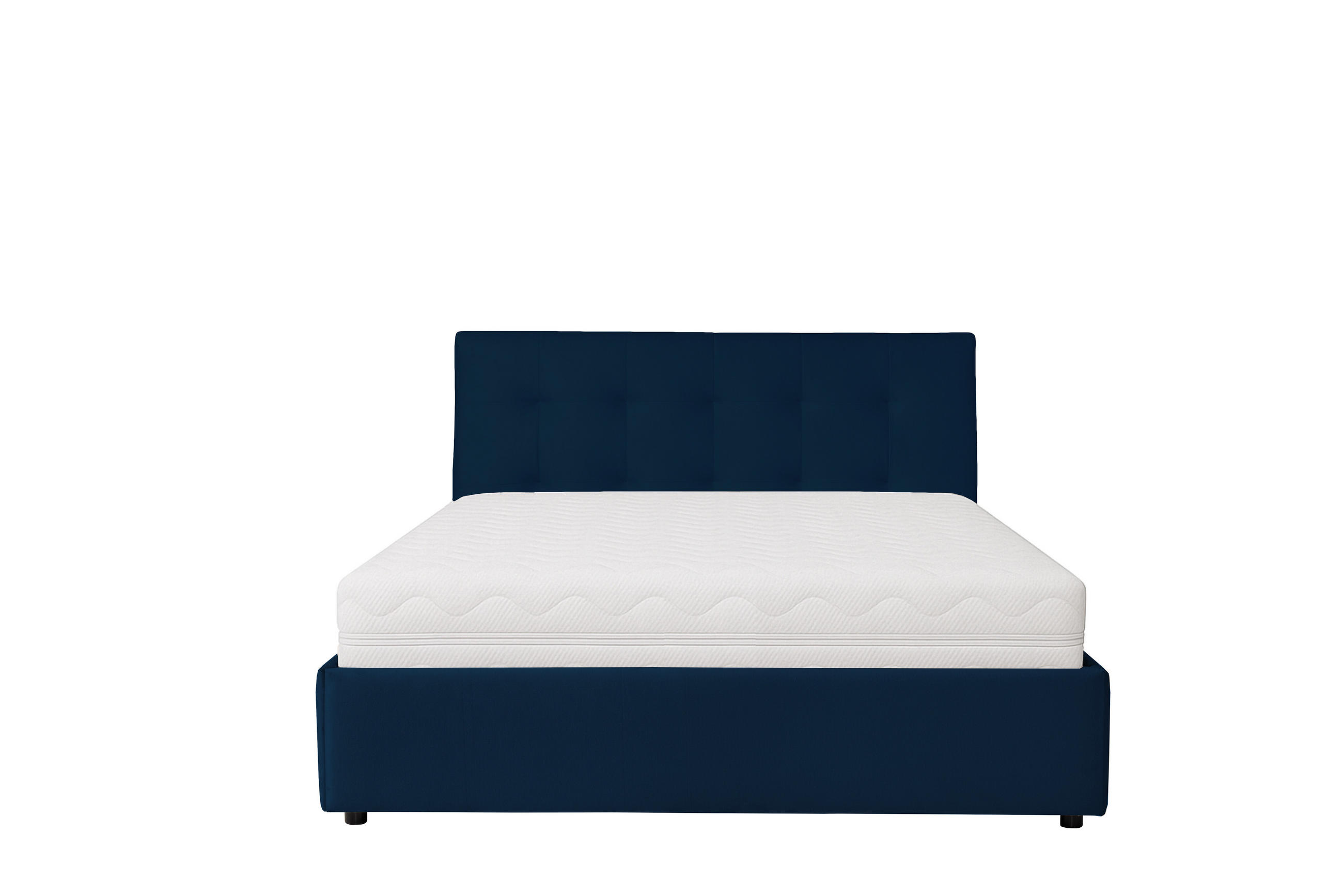 Thumbnail - KS Home Concept Polsterbett, Dunkelblau, Textil, H3, 140x200 cm, Schlafzimmer, Betten, Polsterbetten