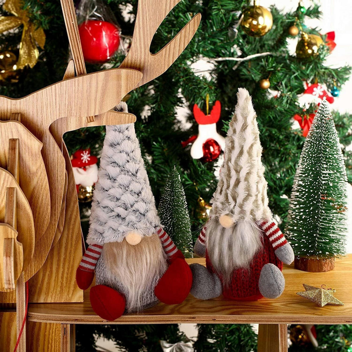 WEIHNACHTSZWERG 2-teiliges Set 25 cm - Multicolor, Textil (25cm)