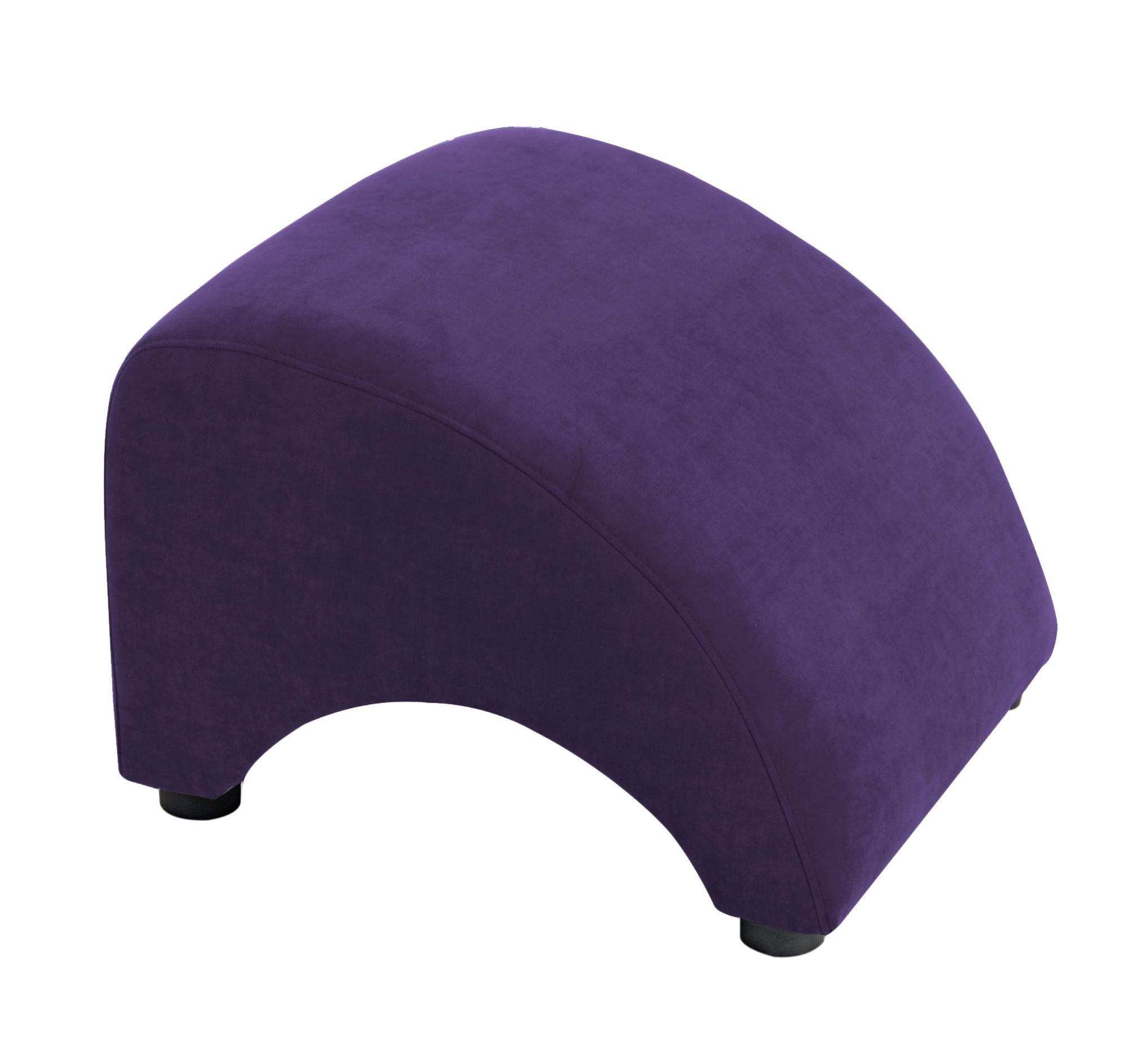 58aufmkessel Polsterhocker Violett 52x37x54 cm