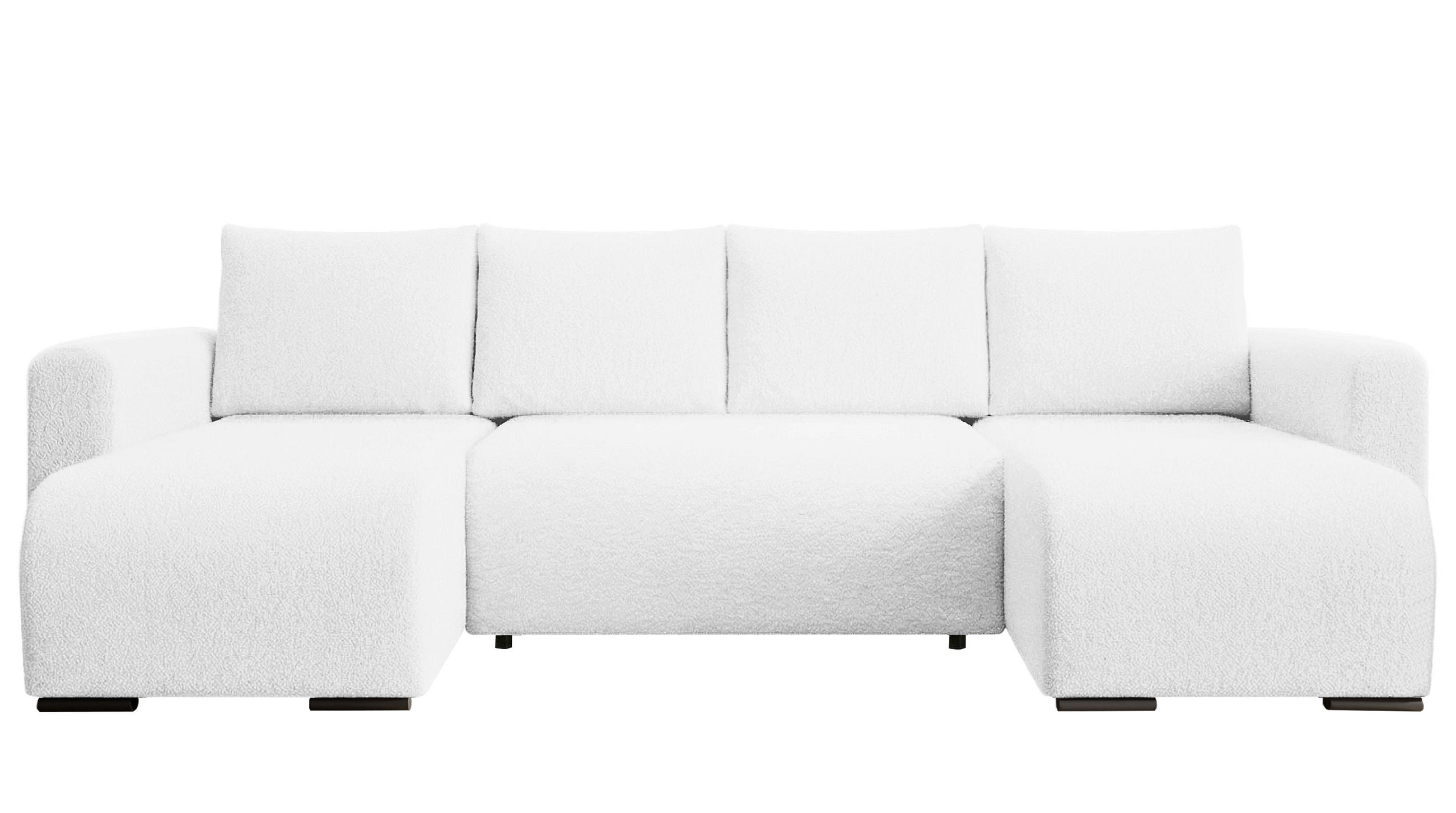 Storez24 Wohnlandschaft Weiß 305x85x140 cm