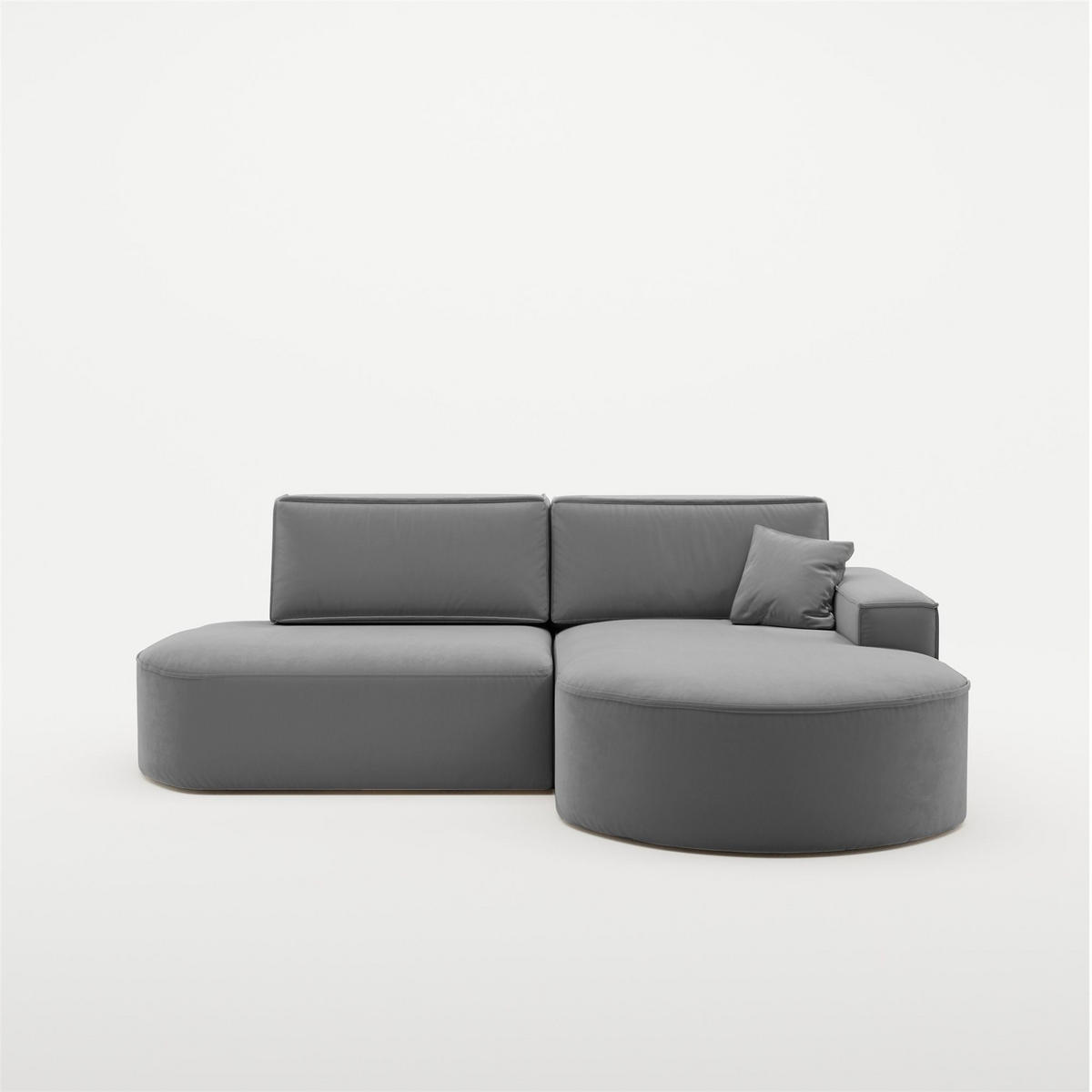 ECKSOFA Venedig Mit Schlaffunktion - Dunkelgrau, Holzwerkstoff/Textil (278/179cm) - Fun Möbel
