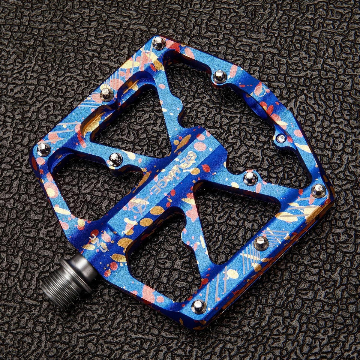 FAHRRADPEDALE mit Reflektoren Blau-Spritzlack - Multicolor, Metall (10.1/1.5/11.8cm)