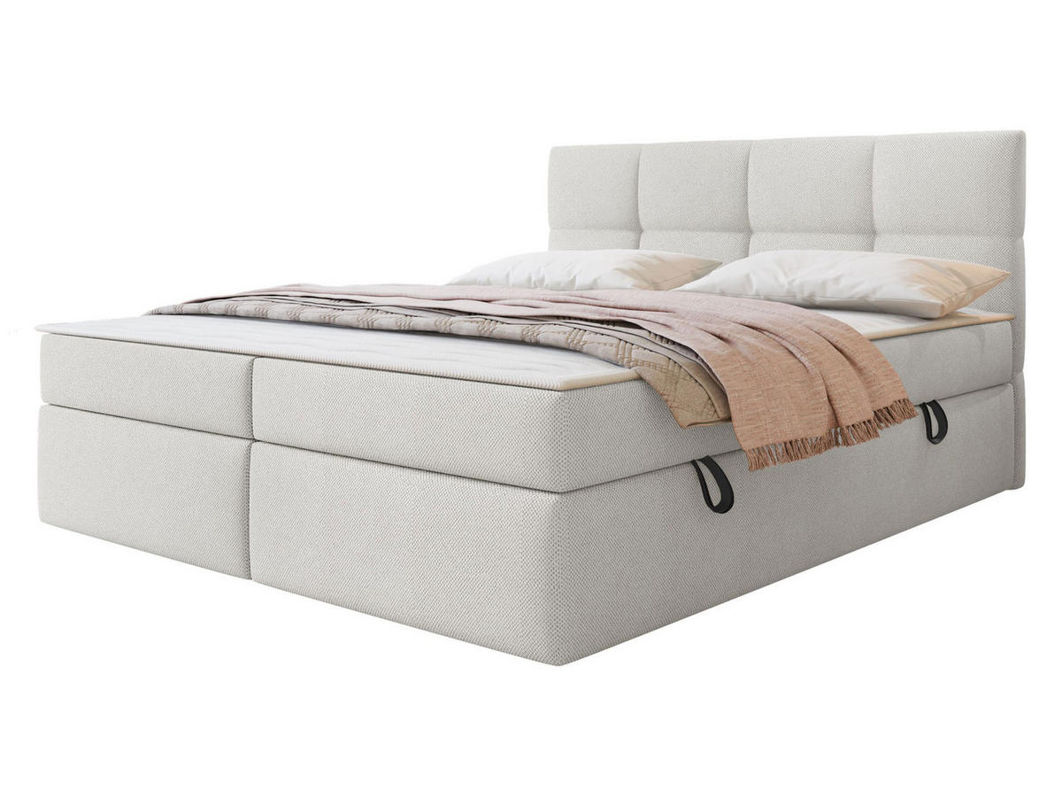 BOXBETT Figaro - H3 - Schwarz/Naturfarben, Holz/Textil (160/200cm) - MIRJAN24