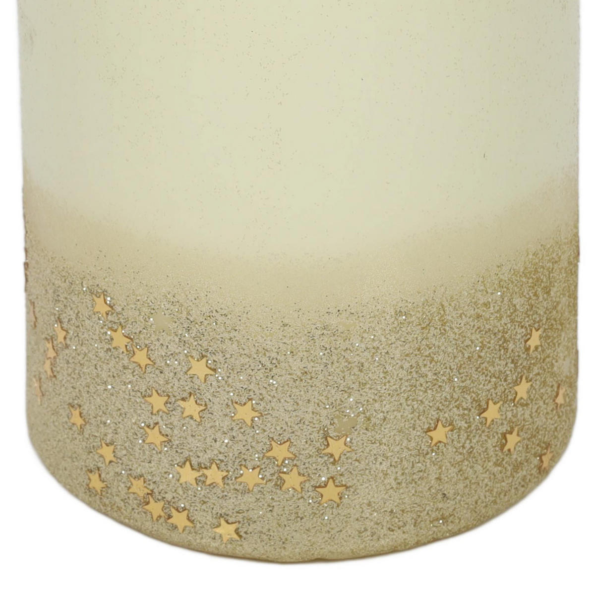 DEKOKERZE Gradient-Optik 10/10/15 cm - Weiß, Paraffin (10/15/10cm) - Atmosphera Createur d´interieur