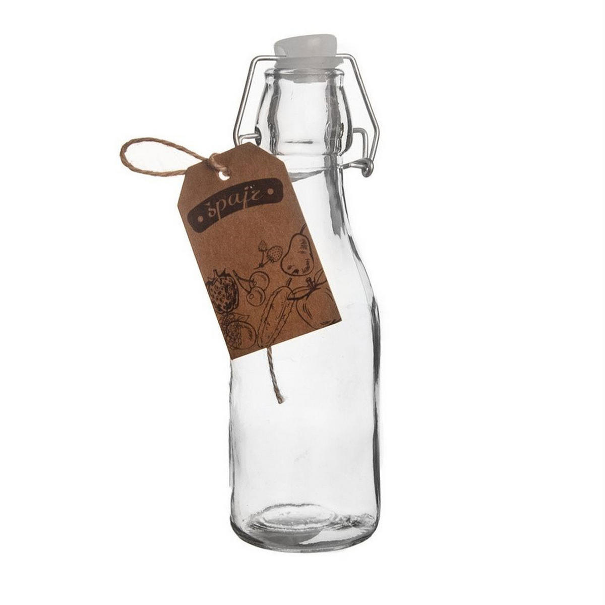 ESSIGFLASCHE Bügelverschluss 290 ml Transparent - Transparent, Glas (6/20/6cm) - Orion 