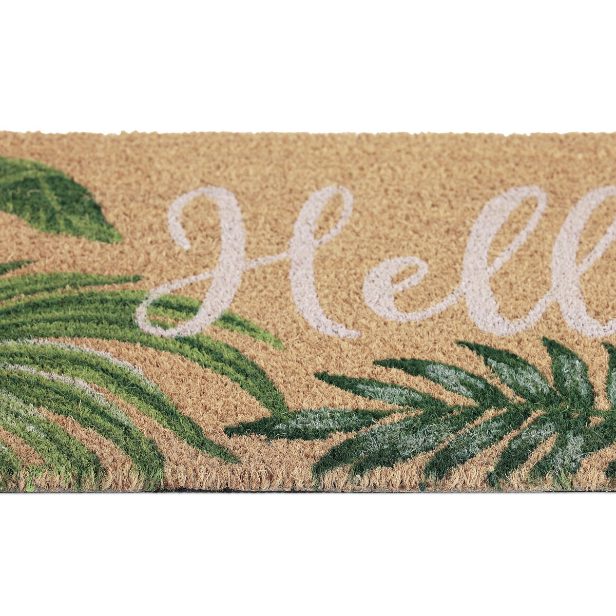 FUSSMATTE - Hellbraun, Kunststoff/Textil (60/40cm) - Relaxdays