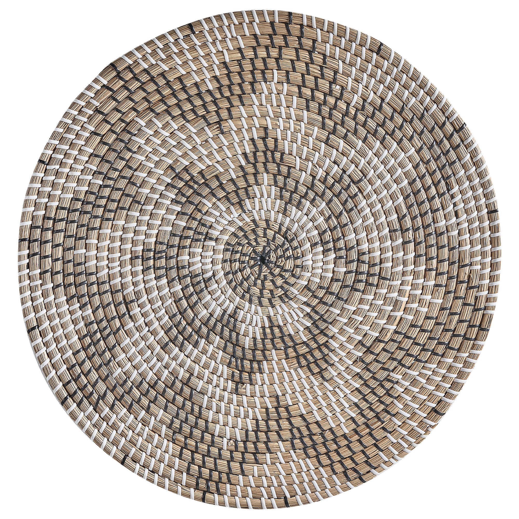 WANDDEKORATION Seegras beige Laocai - Beige, Naturmaterialen (45/45/1cm) - Beliani